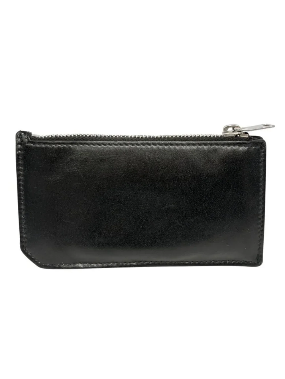 Saint Laurent Paris Fragment Case Cassandra Coin Purse Card Leather Black YSL